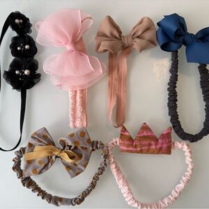 Charming Kids Headband Set - Pink, Black, Blue, Brown